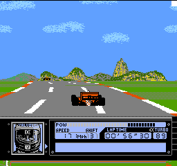 Скачать игру для Денди Dendy Al Unser Jr. Turbo Racing 
