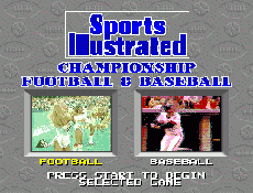 Скачать игру для Супер Нинтендо Super Nintendo Sports Illustrated Championship Football and Baseball